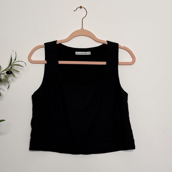 Abercrombie & Fitch Linen Square Neck Top - Picture 2 of 4